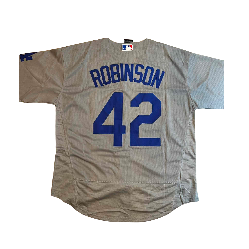 Jackie Robinson #42 Los Angeles Dodgers Blue/Black/Gray/White Men's Jersey