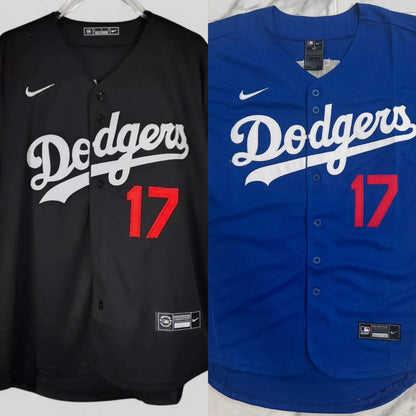 Shohei Ohtani #17 Los Angeles Dodgers Blue/Black Men's Jersey