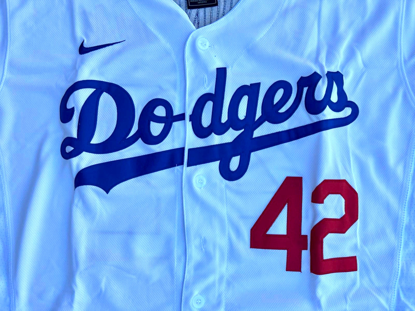 Jackie Robinson #42 Los Angeles Dodgers Blue/Black/Gray/White Men's Jersey