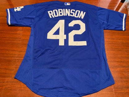 Jackie Robinson #42 Los Angeles Dodgers Blue/Black/Gray/White Men's Jersey