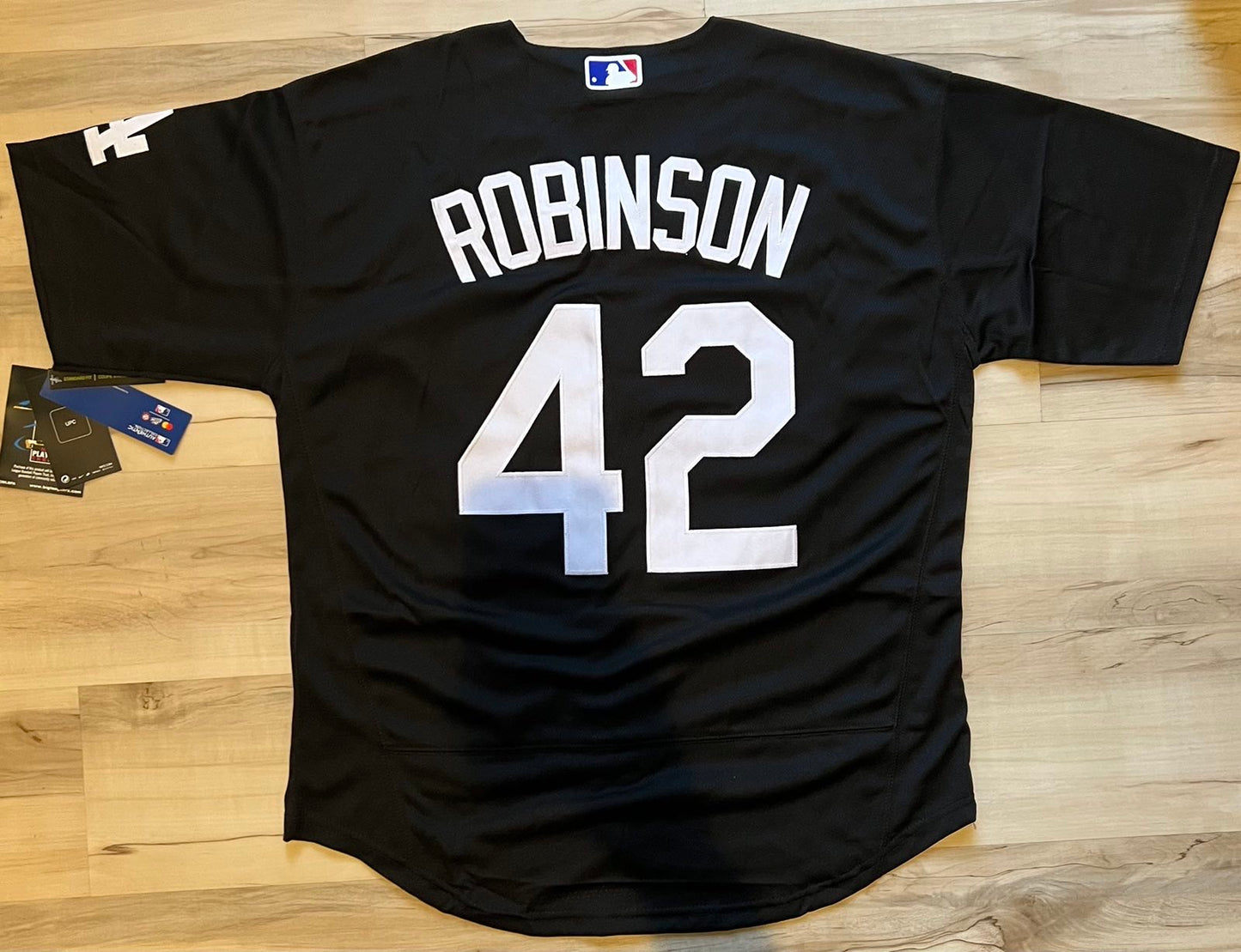 Jackie Robinson #42 Los Angeles Dodgers Blue/Black/Gray/White Men's Jersey