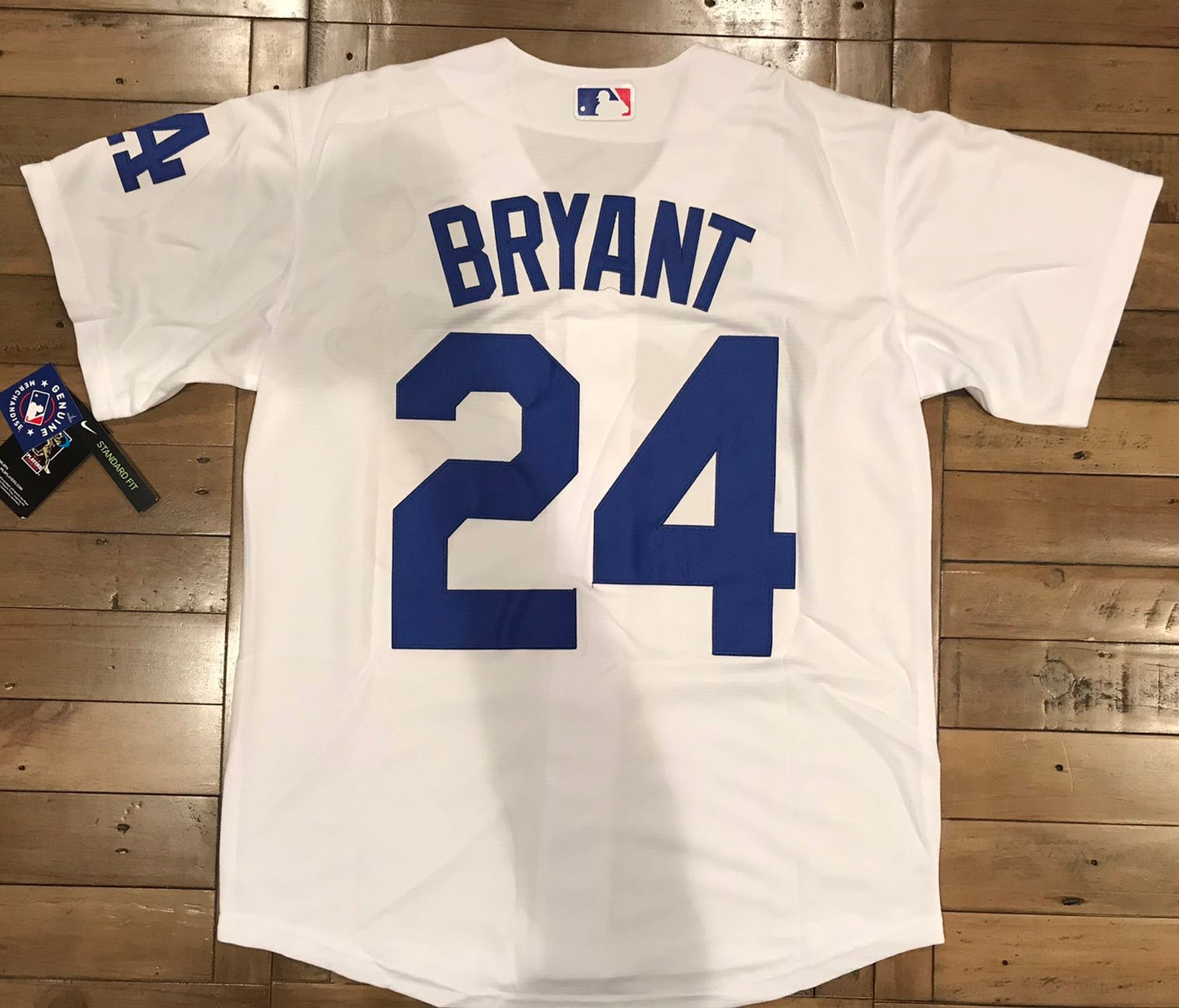 Kobe Bryant #24 Front / #8 Back Los Angeles Dodgers Blue/Gray/Black/White Men's Jersey