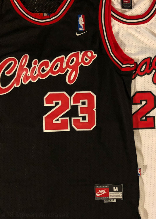 1984 ROOKIE Michael Jordan #23 Chicago Bulls Red/Black/White Men's/Youth Jersey