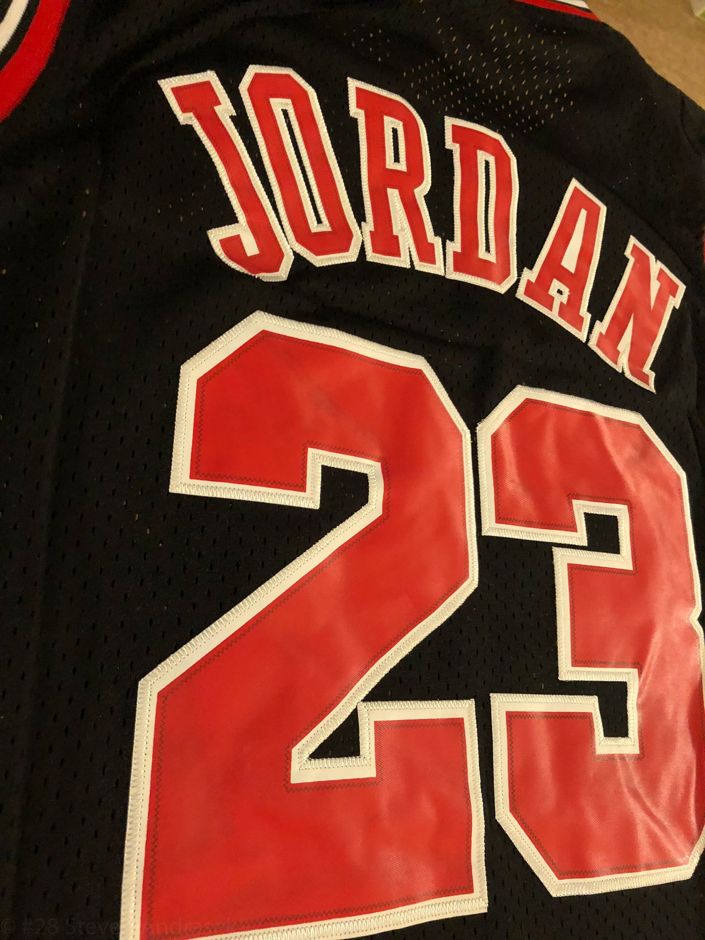 1984 ROOKIE Michael Jordan #23 Chicago Bulls Red/Black/White Men's/Youth Jersey