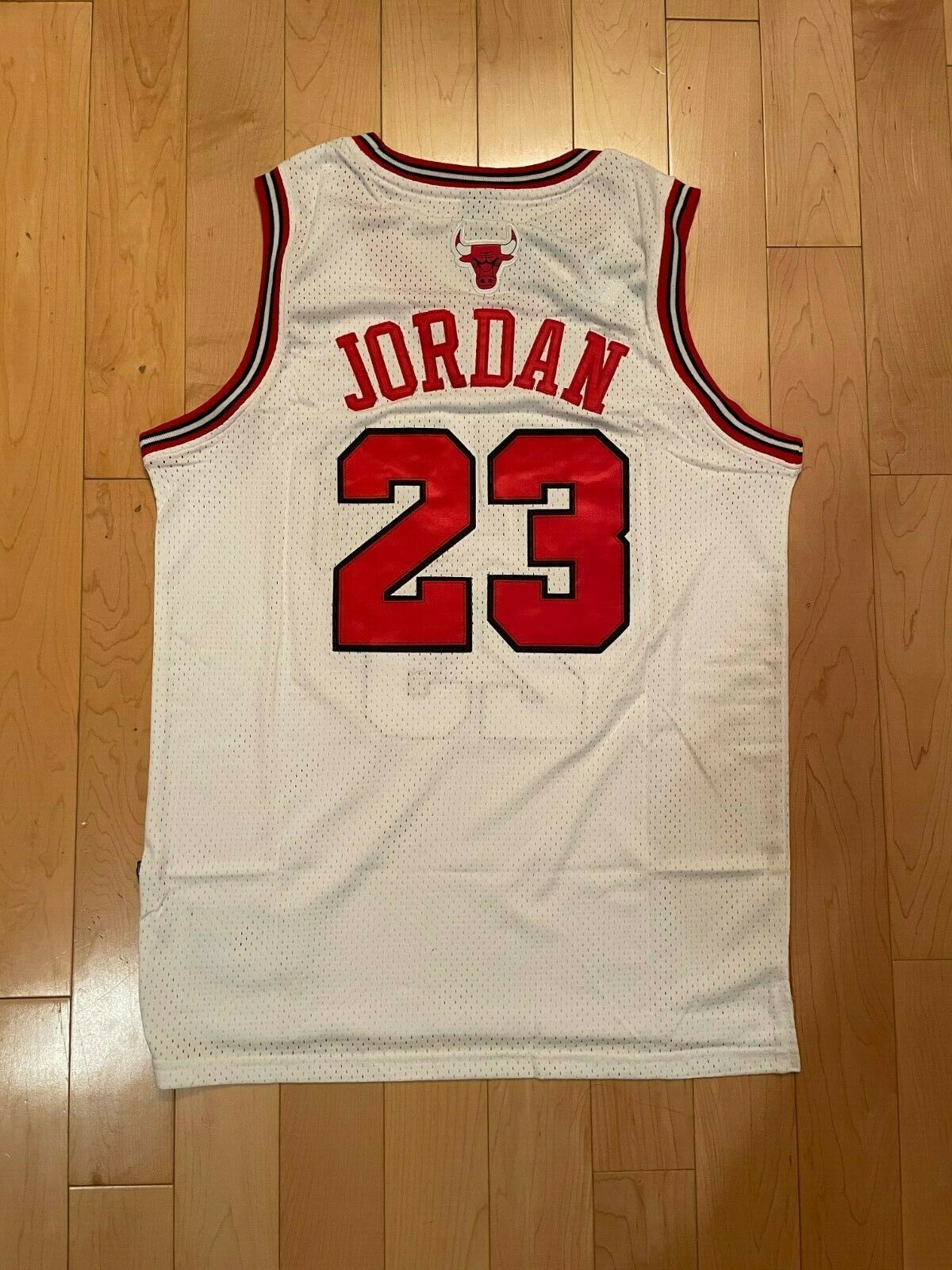 Michael Jordan #23 Chicago Bulls Red/Black/Pinstripe/White Men's or Youth Jersey