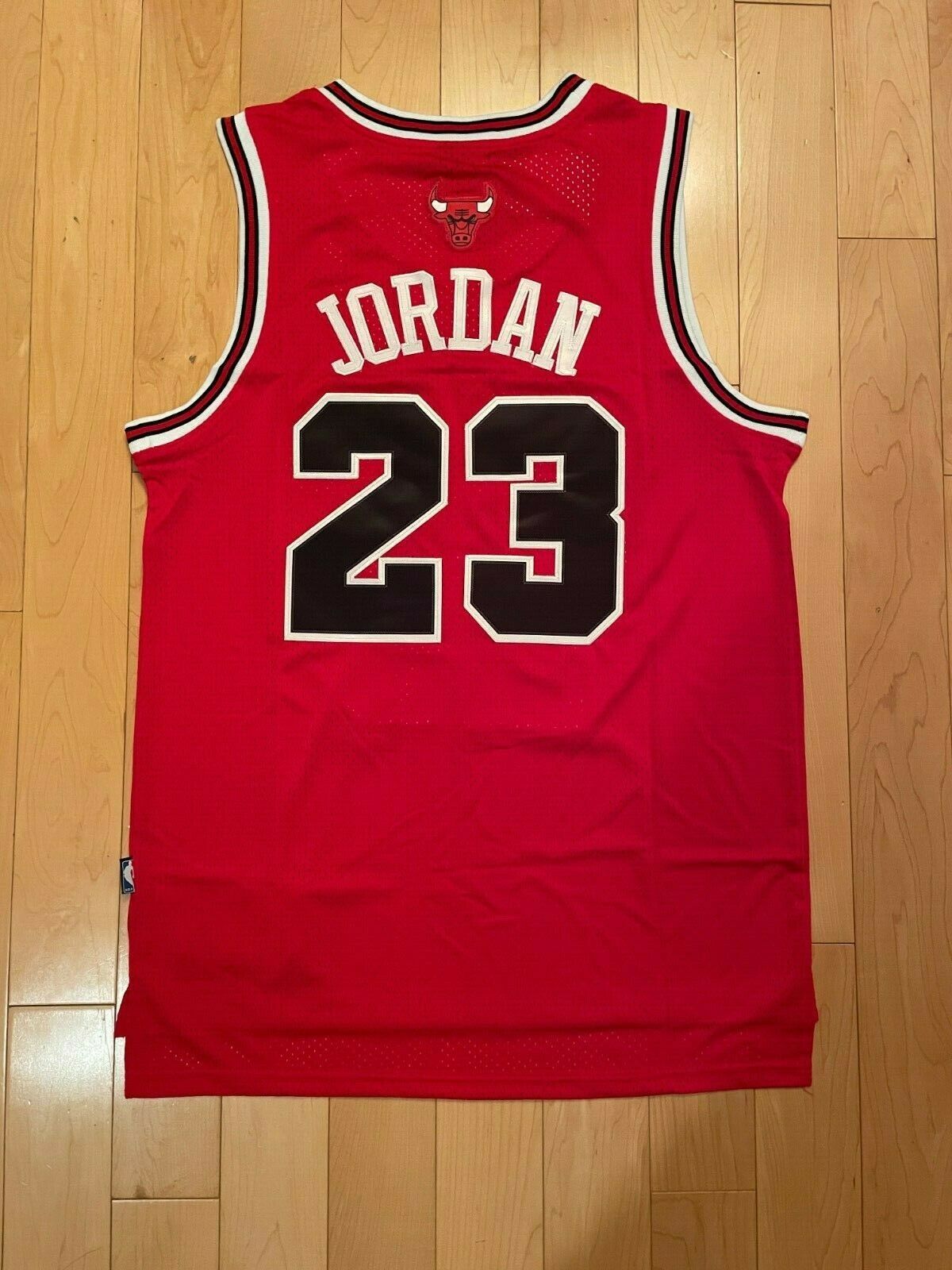 Michael Jordan #23 Chicago Bulls Red/Black/Pinstripe/White Men's or Youth Jersey