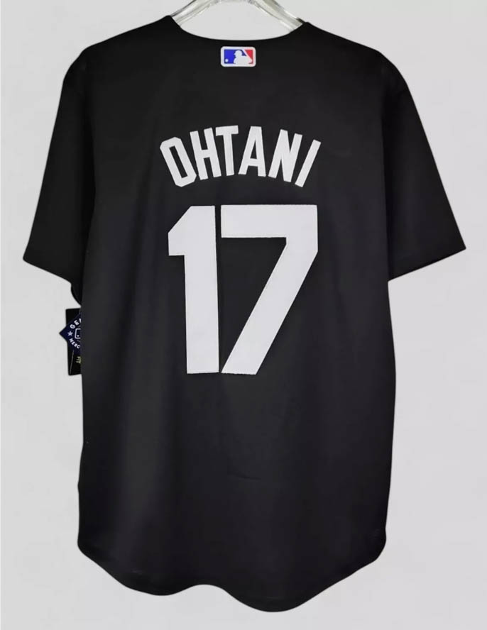 Shohei Ohtani #17 Los Angeles Dodgers Blue/Black Men's Jersey