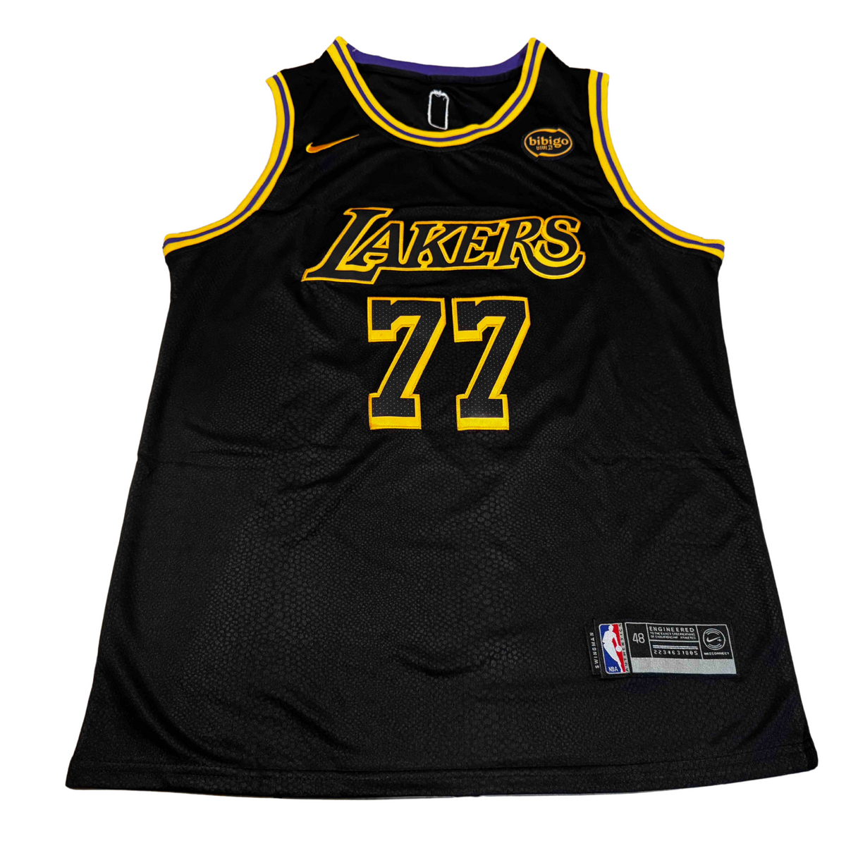 #77 Luka Doncic Los Angeles Lakers Black Mamba Edition Jersey