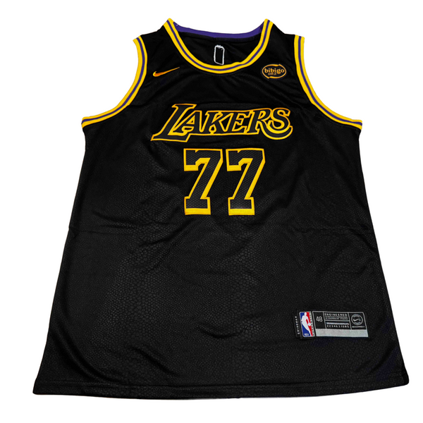 #77 Luka Doncic Los Angeles Lakers Black Mamba Edition Jersey